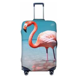 Kururi Flamingo In Water Print Kofferabdeckung Personalisierte Reise Gepäck Abdeckung Trolley Fall Abdeckung Reisegepäck Protector Abdeckung Geeignet Für Reisen Geschäftsreise, Schwarz , XL von Kururi