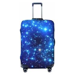 Kururi Galaxy Stars Print Kofferabdeckung Personalisierte Reise Gepäck Abdeckung Trolley Fall Abdeckung Reisegepäck Protector Abdeckung Geeignet Für Reisen Geschäftsreise, Schwarz , L von Kururi