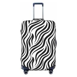 Kururi Koffer mit Zebra-Druck, Reisegepäckschutz, Trolley-Koffer, geeignet für Reisen und Geschäftsreisen, Schwarz , 85 von Kururi