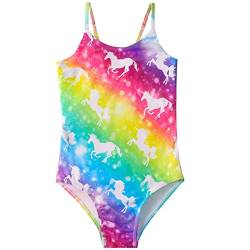 Kuukaas Badeanzüge für Mädchen Bademode Rüschen Madchen Einteiliger Badeanzug Mädchen Swimsuit for Girls Schwimmanzug Strandkleidung Mädchen 130 von Kuukaas