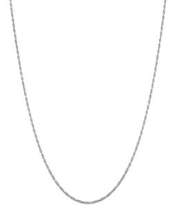 Kuzzoi Exklusive 925 Silber Herren Halskette für Anhänger, Herren Silberkette (1.4 mm), Kordelkette ohne Anhänger für Mann und Frau, Basic Kette gedrehte Optik, Länge 55 cm von Kuzzoi