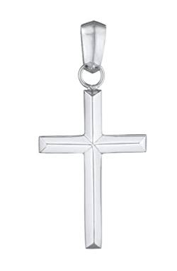 Kuzzoi Kreuz Anhänger Silber für Ketten, Anhänger Kreuz (30 mm) aus 925er Sterling Silber für Halsketten, religiöses Schmuck Accessoire für Herren Jungs und Kinder, 0508560522 von Kuzzoi