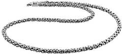 Kuzzoi Massive 925 Sterling Silber Königskette Herren Halskette, Dicke 4mm, Länge 60 cm, mit Schmuckbox - 345054-060 von Kuzzoi