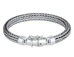 Kuzzoi Silberarmband Herrenarmband aus massivem 925er Sterling Silber, Breite 7 mm, Länge 23 cm, 335102-023 von Kuzzoi