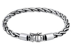 Kuzzoi Silberarmband Herrenarmband aus massivem 925er Sterling Silber, Länge 23 cm, 335112-023 von Kuzzoi