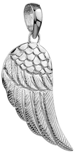 Silberner Flügel Anhänger für Ketten von Kuzzoi aus massivem 925er Sterling Silber für Halsketten, sehr hochwertig und exklusiv 361369-000 von Kuzzoi