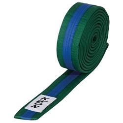 Budogürtel Judo mehrfarbig, versch. Längen (grün/blau/grün, 280) von Kwon