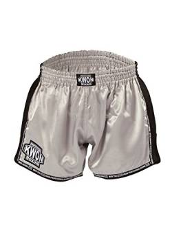 Evolution Box Muay Thai Short (silber, L) von Kwon