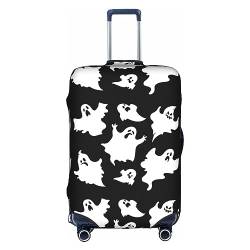 Kyliele Halloween Goth Travel Dust-Proof Suitcase Cover Luggage Protector Luggage Trunk Case Accessories Holiday, weiß, L von Kyliele