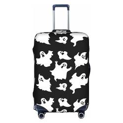 Kyliele Halloween Goth Travel Dust-Proof Suitcase Cover Luggage Protector Luggage Trunk Case Accessories Holiday, weiß, S von Kyliele