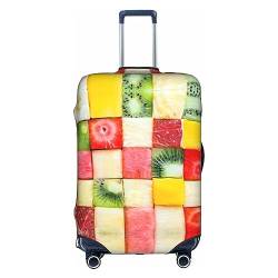 Kyliele Kiwi Wassermelone Reisekoffer, staubdicht, Gepäckschutz, Gepäckkoffer, Zubehör, Urlaub, weiß, S von Kyliele