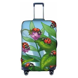 Kyliele Ladybug Reisekoffer, staubdicht, Gepäckschutz, Gepäckkoffer, Zubehör, Urlaub, weiß, S von Kyliele