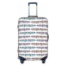 Kyliele Monorail Train Travel Dust-Proof Suitcase Cover Luggage Protector Luggage Trunk Case Accessories Holiday, weiß, M von Kyliele
