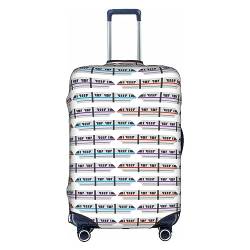 Kyliele Monorail Train Travel Dust-Proof Suitcase Cover Luggage Protector Luggage Trunk Case Accessories Holiday, weiß, S von Kyliele