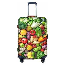 Kyliele Reisekoffer, frisches Obst und Gemüse, staubdicht, Gepäckschutz, Gepäckkoffer, Zubehör, Urlaub, weiß, L von Kyliele