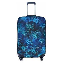 Kyliele Sea Turtle-Blue Travel Dust-Proof Suitcase Cover Luggage Protector Luggage Trunk Case Accessories Holiday, weiß, M von Kyliele