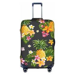 Kyliele Tropische Ananas-Kofferhülle, Hawaii-Reise, staubdicht, Gepäckschutz, Gepäckkoffer, Zubehör, Urlaub, weiß, xl von Kyliele