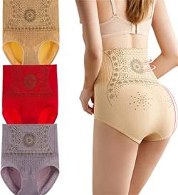 KyneLit Turmalin-Faser-Slip, Graphen-Honeycomb Body Shaping Unterwäsche, einzigartiger Shaper für Frauen, 3 Stück E, 38 von KyneLit