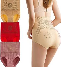 KyneLit Turmalin-Faser-Slip, Graphen-Honeycomb Body Shaping Unterwäsche, einzigartiger Shaper für Frauen, 3 Stück F, 48 von KyneLit