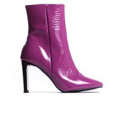 L’Intervalle Damen Alanna Purple Naplack Halblange Stiefel, Morado von L’Intervalle