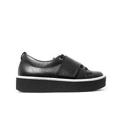 L’Intervalle Damen Glory Black Leather Sneaker, Negro, 37 EU von L’Intervalle