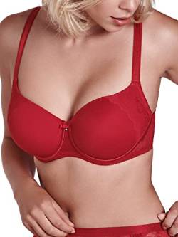 Lisca Damen Evelyn Softschalen-BH 20228, Rot, 80C von L LISCA