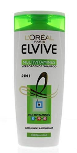 L'Oréal Paris Elvive Multivitamine, 2-in-1, 250 ml, nicht professionell, für Frauen, Shampoo, normales Haar, 250 ml, nährend, glänzend, stärken) von L'ORÉAL