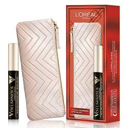 L'Oréal Paris Makeup Set Geschenkidee für Damen, Volumen-Mascara, Voluminous Extra Black und Mini-Kosmetiktasche von L'ORÉAL