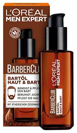 L'Oréal Men Expert Bartöl mit Zedernholzöl für die tägliche Bartpflege, Barber Club, 1 x 30 ml von L'Oréal Men Expert