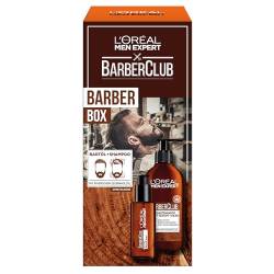 L'Oréal Men Expert Bartpflege-Set für Männer mit Bartshampoo und Bartöl, Mit ätherischem Zedernholzöl, Herren Geschenkset, Barber Club Set, 1 x 200 ml, 1 x 30 ml von L'Oréal Men Expert