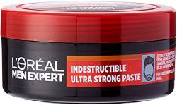 L'Oréal Men Expert Haarstyling Paste für Männer, Für auffallend kreative Styles mit bis zu 24h extrem starker Halt, Extreme Fix Indestructable Ultra Strong Paste, 1 x 75 ml von L'Oréal Men Expert
