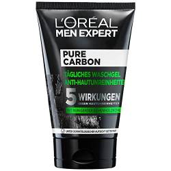 L'Oréal Men Expert L'Oréal Paris Men Expert Waschgel für das Gesicht, Unreine Haut, Gesichtsreinigung für Männer, Pure Carbon Waschgel Anti-Hautunreinheiten, 1 x 100 ml von L'Oréal Men Expert