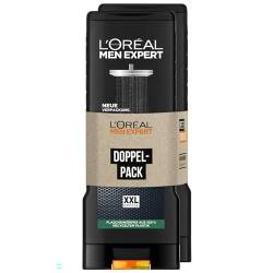 L'Oréal Paris Men Expert 5in1 XXL Duschgel für Männer, Zur Reinigung von Körper, Haar und Gesicht, Carbon Clean, 2 x 400 ml von L'Oréal Men Expert