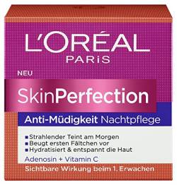 L'Oréal Paris Skin Perfection Anti-Müdigkeit Nachtpflege, 1er Pack (1 x 50 ml) von L'Oréal Paris
