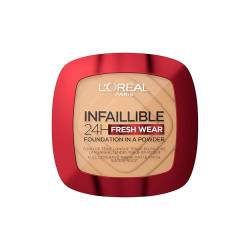 L'Oréal Paris Wasserfestes Puder Make-up mit hoher Deckkraft, Deckendes Kompaktpuder mit mattem Finish und 24h Halt, Infaillible 24H Fresh Wear Foundation Powder, Nr. 260 Golden Sun, 1 x 9g von L'Oréal Paris