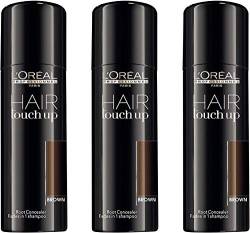 Loreal Hair Touch Up braun, 3er-Pack (3 x 75 ml) von L'Oréal Paris