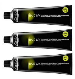 Loreal Inoa 10,21 platinblond irisè asch 3 x 60 ml Haarfarbe ohne Ammoniak LP Coloration von L'Oréal Paris