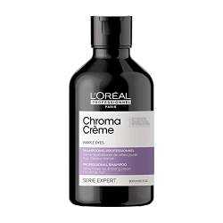 L'Oréal Professionnel Farbkorrigierendes Haarshampoo für blondes Haar, Gegen Gelbstich, Serie Expert, Chroma Crème Shampoo Violett, 300 ml von L'Oréal Professionnel