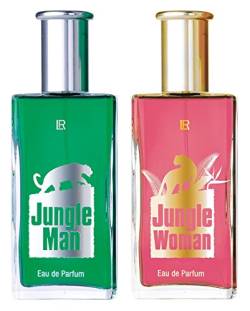 R NB24 Versand LR Jungle Set Eau de Parfum für Mann, 50 ml Eau de Parfum für Frau, 50 ml 30481-1 von L R