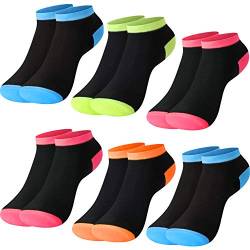 L&K-II 12 Paar Damen Sneaker Socken Füßlinge mehrfabrig mit verschiedene Muster 92281-N 35 38 von L&K-II