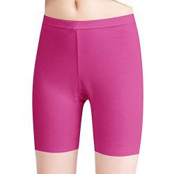 L&K-II Mädchen Leggings Kurz Radlerhose aus Baumwolle Sommer Shorts Uni Farbe Rosa 134/140 von L&K-II