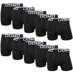 L&K 10er Pack Herren Retroshorts Boxershorts Baumwolle Schwarz Mehrfarbig Unterhose 1116BL 5XL von L&K