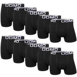 L&K 10er Pack Herren Retroshorts Boxershorts Baumwolle Schwarz Mehrfarbig Unterhose 1116BL XXL von L&K