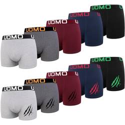 L&K 10er Pack Herren Retroshorts Boxershorts Baumwolle klassischen Unifarben Unterhose Mehrfarbig 1116 D M von L&K