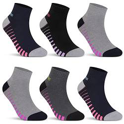 L&K 6 Paar Thermosocken Damen Winter Sneaker Socken Damen Warme Socken Damen mit Innenfrotttee Baumwolle warm Sportsocken Vollfrottee Wintersocken 2038 39 42 von L&K