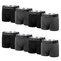 L&K 8er Pack Boxershorts Herren aus Baumwolle Klassische Retroshorts Männer mit bequuemer Passform Unifarben 1117G 5XL von L&K