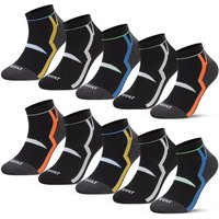 L&K Sportsocken 2303 (10er-Pack) Herren Sneaker Socken aus Baumwolle von L&K