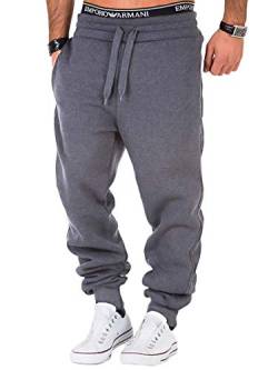 L.A.B 1928 Herren Jogginghose Trainingshose Sporthose Fitness Jogg Japan Kosmo Style Hose LAB-7004 (3XL, Dunkelgrau) von L.A.B 1928