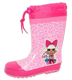 L.O.L Surprise ! Mädchen Gummistiefel mit Schnürung für Kinder, warm gefüttert, Gummistiefel, Schneeschuhe, rose, 30 EU von L.O.L Surprise !