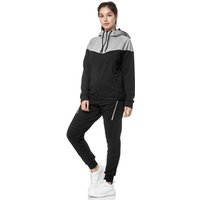 L.gonline Freizeitanzug Damen Jogging-ANZUG, Freizeitanzug, Sporthose und Kapuzenjacke, 984 (Kapuzenjacke mit Reißverschluss, Hose, 2-tlg), Fitness Freizeit Casual von L.gonline